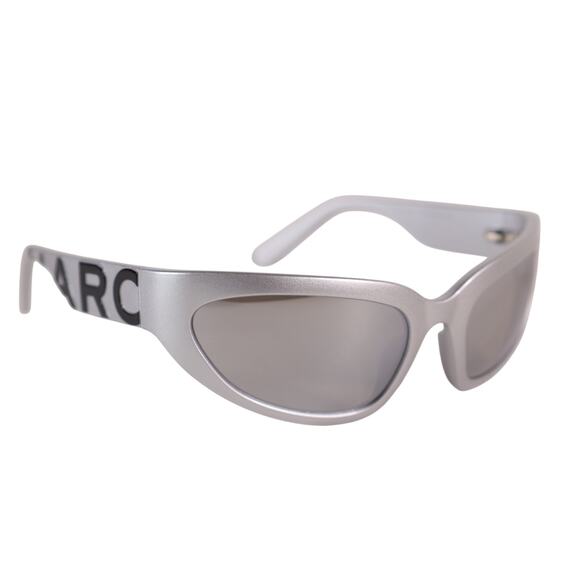 Marc Jacobs Other - Marc Jacobs Narrow Wraparound Sunglasses - Silver / Silver Mirrored